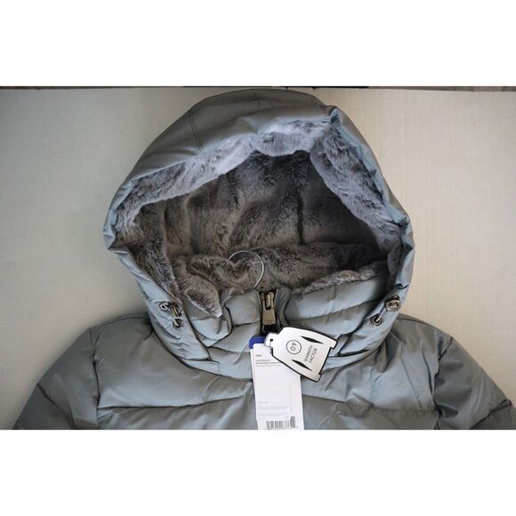 Andrew Marc 1423663 Women's Sz Large Gray Fully Lined Long Stretch Jacket - Picture 5 of 10